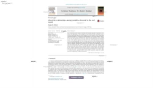 About the relationships among variables observed in the realworld